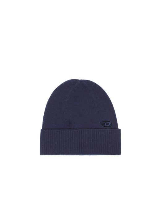 Diesel Beanie with embroidered Oval D patch Knit caps