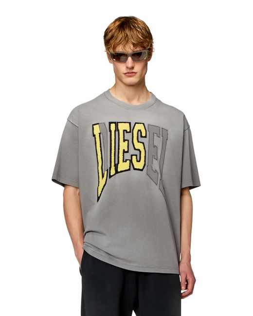 Diesel Oversized T-shirt with Lies logo T-Shirts Man To Be Defined