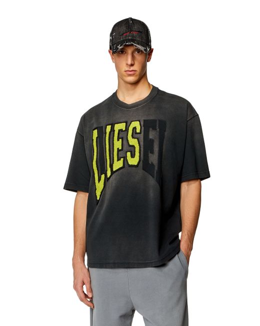 Diesel Oversized T-shirt with Lies logo T-Shirts Man To Be Defined