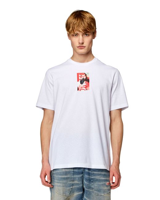 Diesel T-shirt with photo print logo T-Shirts Man To Be Defined