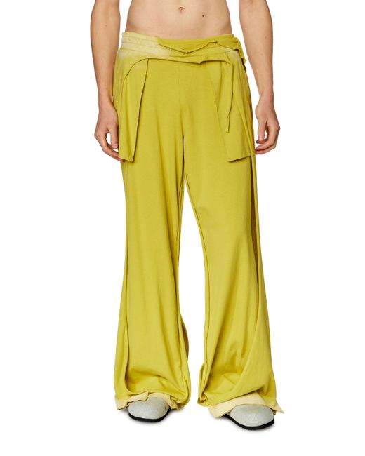 Diesel Sweatpants with destroyed peel-off effect Pants Man To Be Defined