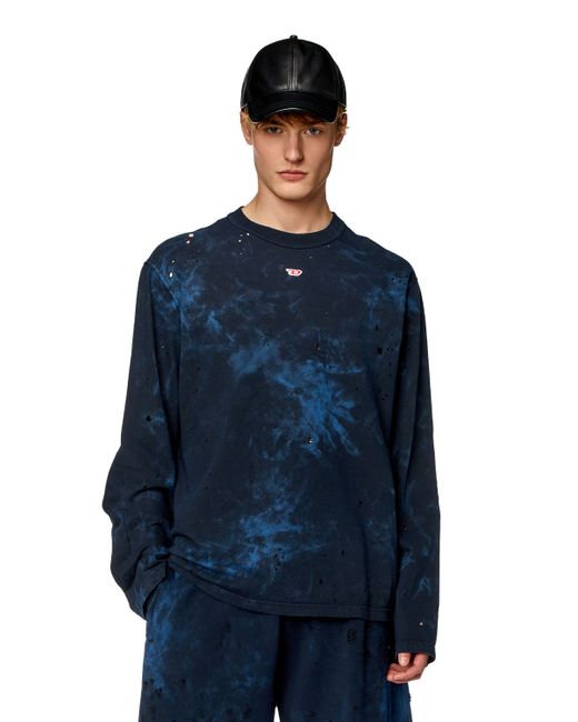 Diesel Destroyed long-sleeve T-shirt T-Shirts Man To Be Defined