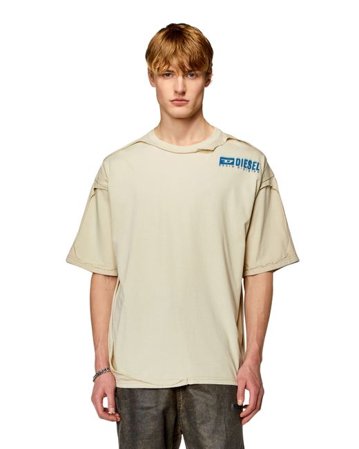Diesel T-shirt with destroyed peel-off effect T-Shirts Man