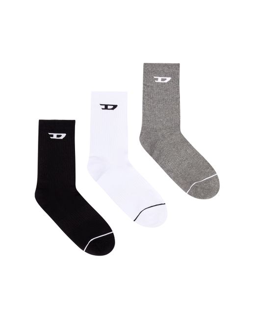 Diesel Three-pack socks with jacquard D Socks Man