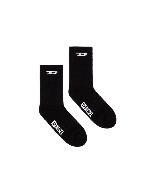 Diesel Jacquard socks with ribbed band Socks Man