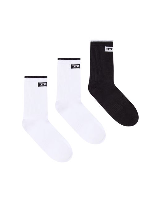 Diesel Three-pack socks with jacquard logo Socks Man