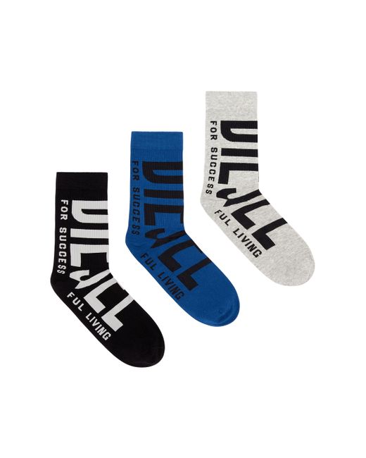 Diesel Three-pack of socks with maxi logo Socks Man