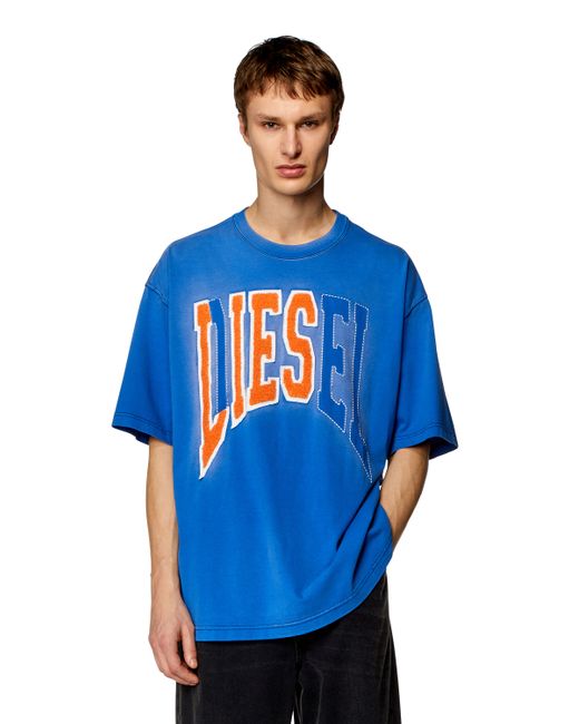 Diesel Oversized T-shirt with Lies logo T-Shirts Man