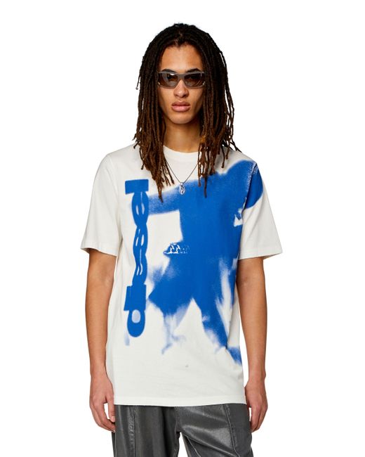 Diesel T-shirt with smudged print T-Shirts Man