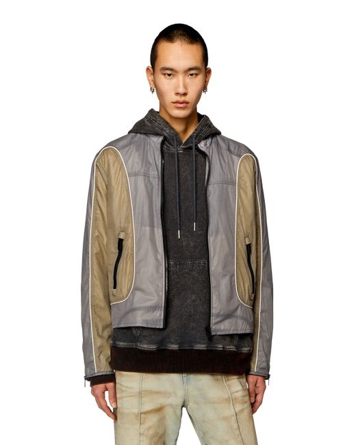 Diesel Nylon jacket with contrast detailing Jackets Man