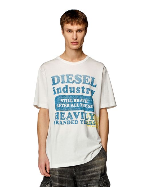 Diesel T-shirt with inside-out logo print T-Shirts Man