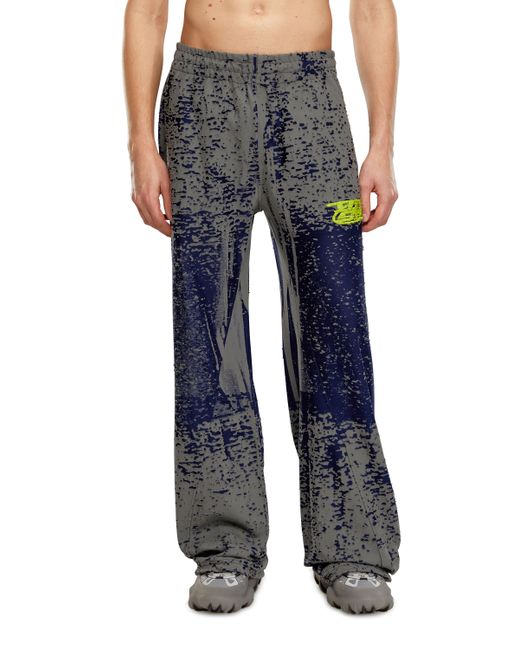 Diesel Burnout sweatpants with puff-print logo Pants Man To Be Defined