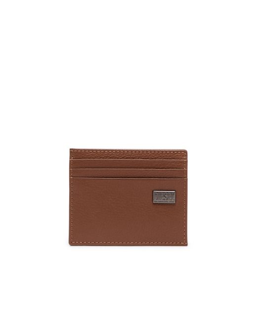 Diesel Card holder grainy leather Small Wallets Man