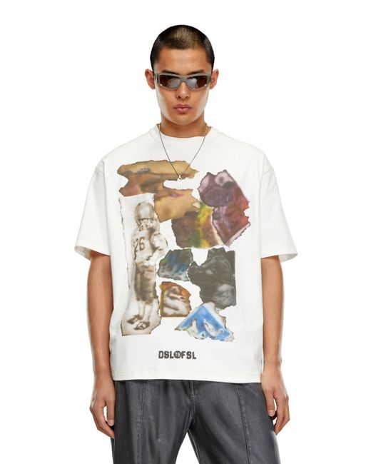 Diesel T-shirt with airbrush print T-Shirts Man