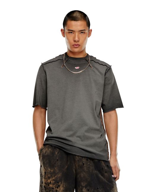 Diesel T-shirt with micro-waffle shoulders T-Shirts Man To Be Defined