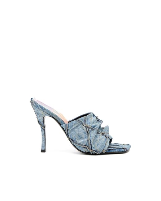 Diesel Mule sandals with quilted denim band Sandals