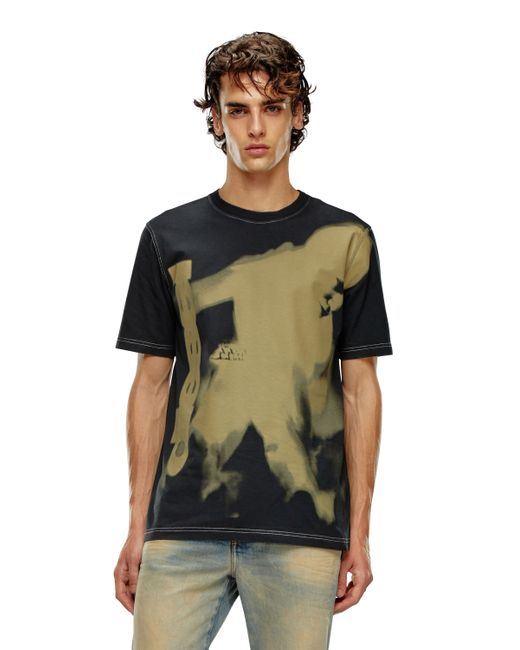 Diesel T-shirt with smudged print T-Shirts Man To Be Defined