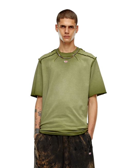 Diesel T-shirt with micro-waffle shoulders T-Shirts Man
