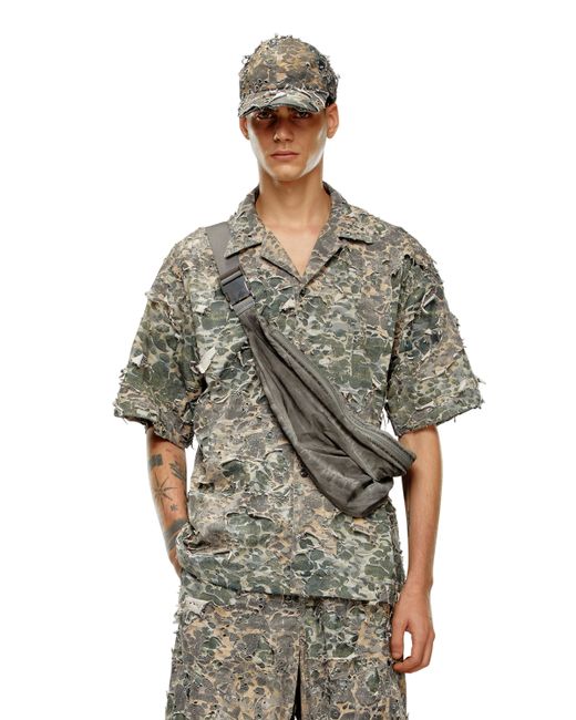 Diesel Camo shirt with destroyed finish Shirts Man