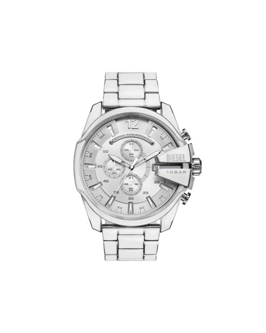 Diesel Mega Chief white and stainless watch Timeframes Man