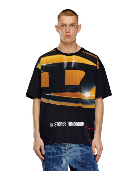 Diesel T-shirt with Oval D poster print T-Shirts Man