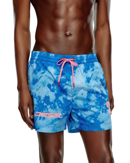 Diesel Mid-length printed swim shorts Swim Man To Be Defined
