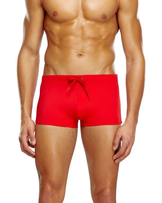 Diesel Swim boxer briefs with back logo print trunks Man