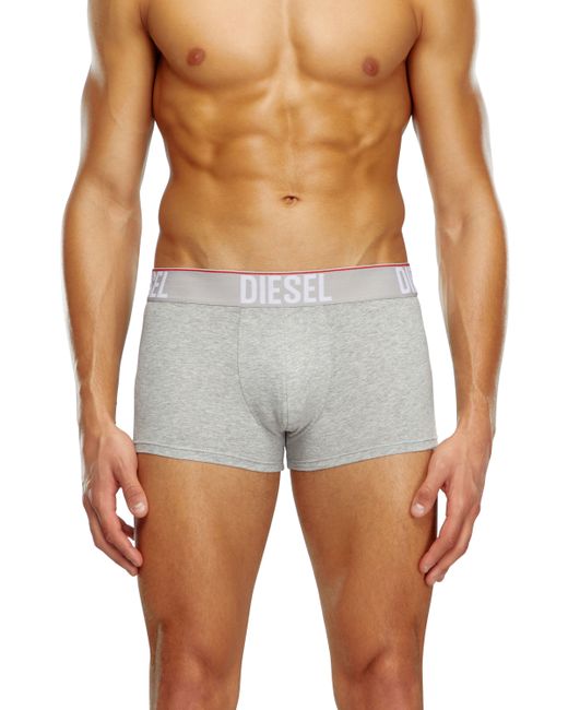 Diesel Three-pack boxer briefs with tonal waist Trunks Man