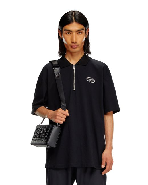 Diesel Polo shirt with half zip Polos Man