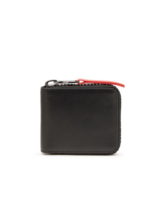 Diesel Leather zip wallet with logo Small Wallets Man