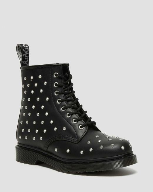 Dr. Martens 1460 STUD LEATHER LACE UP BOOTS