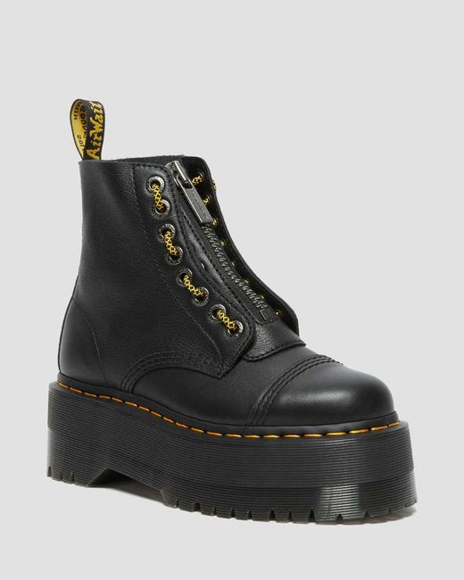Dr. Martens Sinclair Max Pisa Leather Platform Boots in