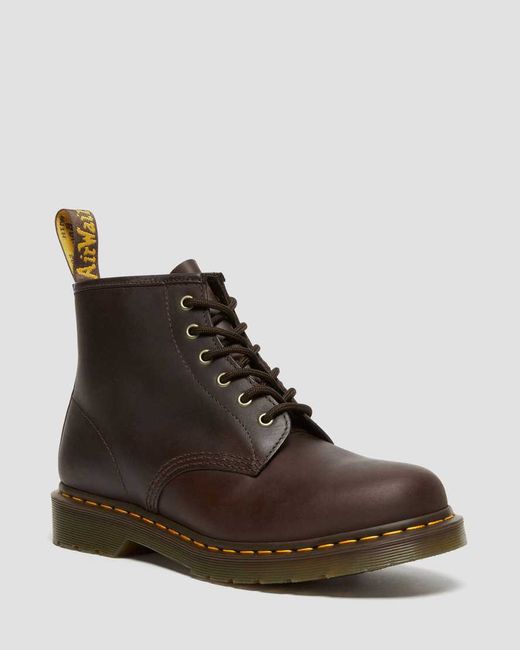 Dr. Martens 101 Crazy Horse Leather Ankle Boots in