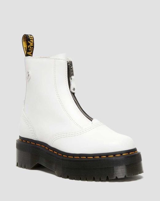 Dr. Martens Jetta Zipped Sendal Leather Platform Boots in