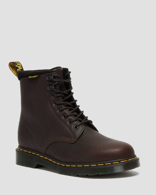 Dr. Martens 1460 Pascal Warmwair Leather Lace Up Valor Waterproof Boots in