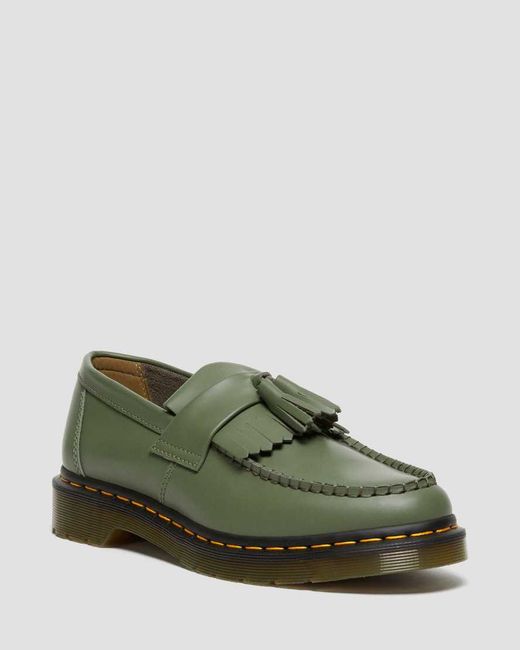 Dr. Martens Adrian Yellow Stitch Tassle Loafers in