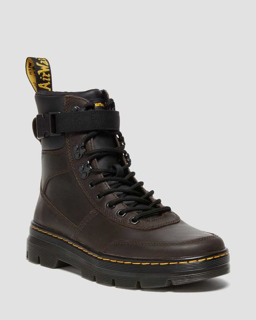 Dr. Martens Combs Tech Crazy Horse Leather Casual Boots in