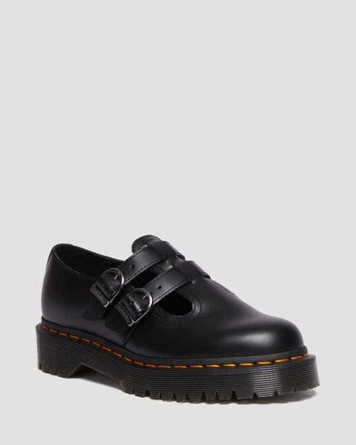 Dr. Martens 8065 II Bex Smooth Platform Mary Jane Shoes in