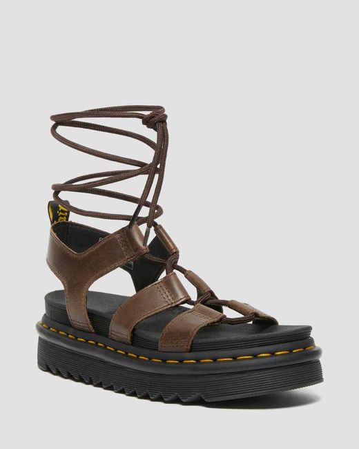 Dr. Martens Nartilla Illusion Leather Gladiator Sandals in