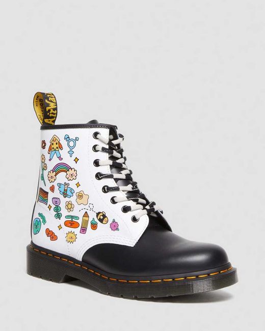 Dr. Martens 1460 Wednesday Holmes Pride Smooth Boots 3