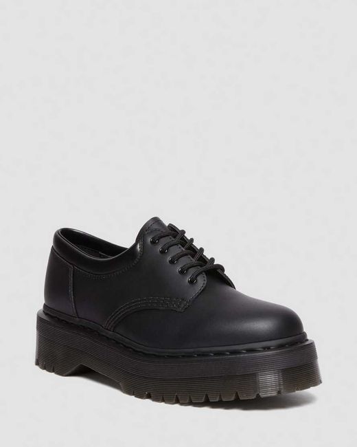 Dr. Martens Vegan 8053 Quad Mono Leather Shoes in 3
