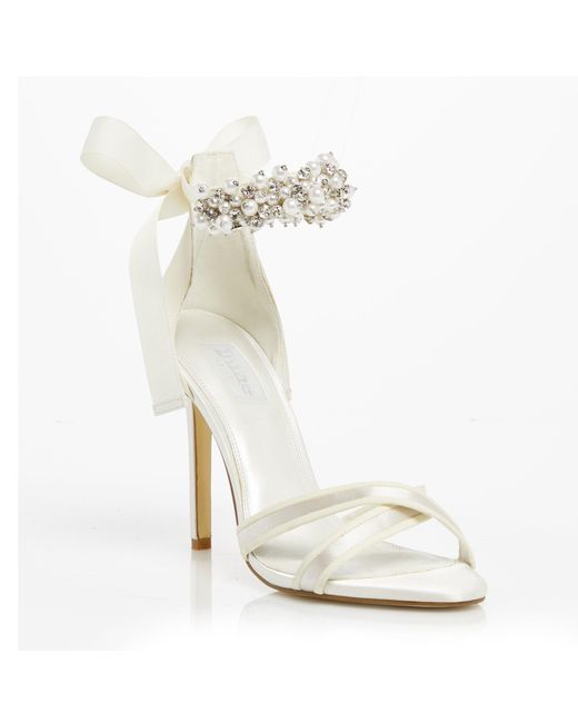 Dune Martine Embellished Ankle Strap Wedding Shoes