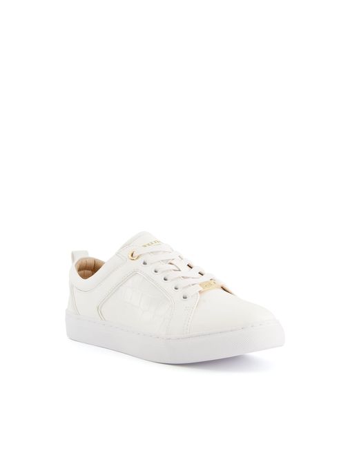 Dune Wf Estee Wide Fit Mix Material Trainers