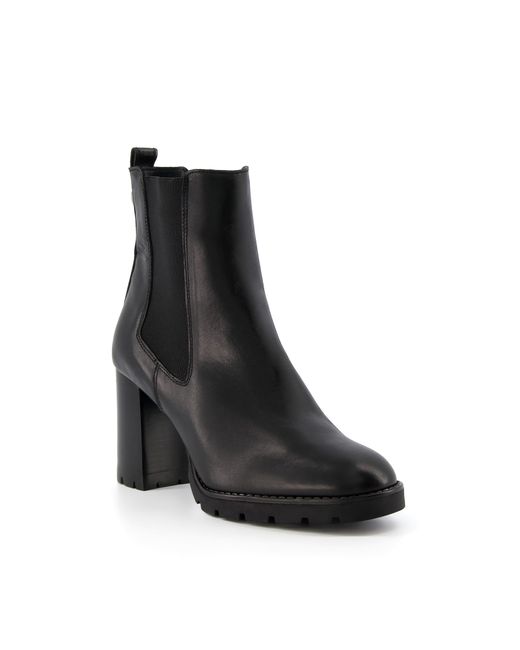 Dune Patrine Cleated Block Heeled Chelsea Boots
