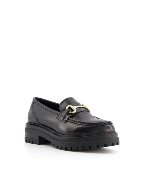 Dune Gallagher Cleated-Sole Snaffle-Trim Loafers