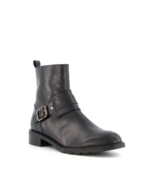 Dune Peptide Buckle Detail Ankle Boots