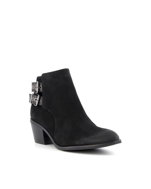 Dune Pinna Low Heel Buckle Detail Ankle Boots
