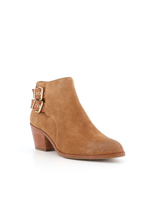 Dune Pinna Low Heel Buckle Detail Ankle Boots