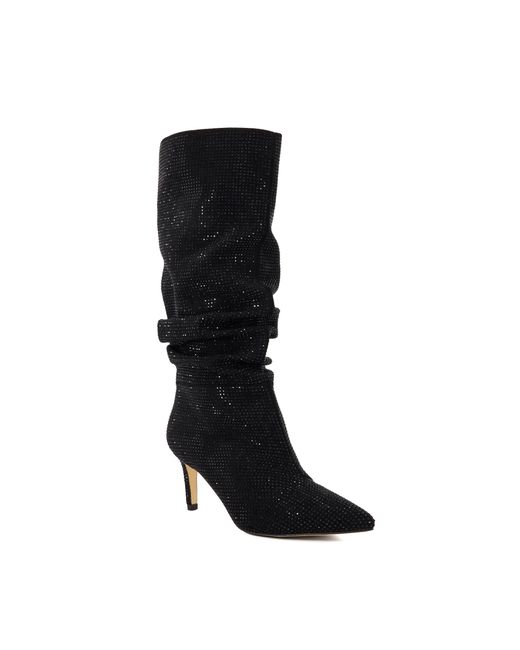 Dune Slouch Ruched Calf-Length Boots