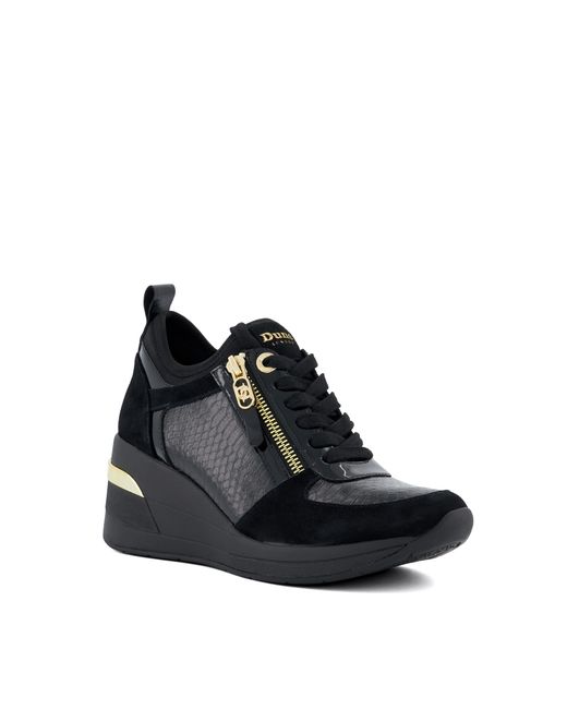 Dune Eiline Lace-Up Wedge Trainers